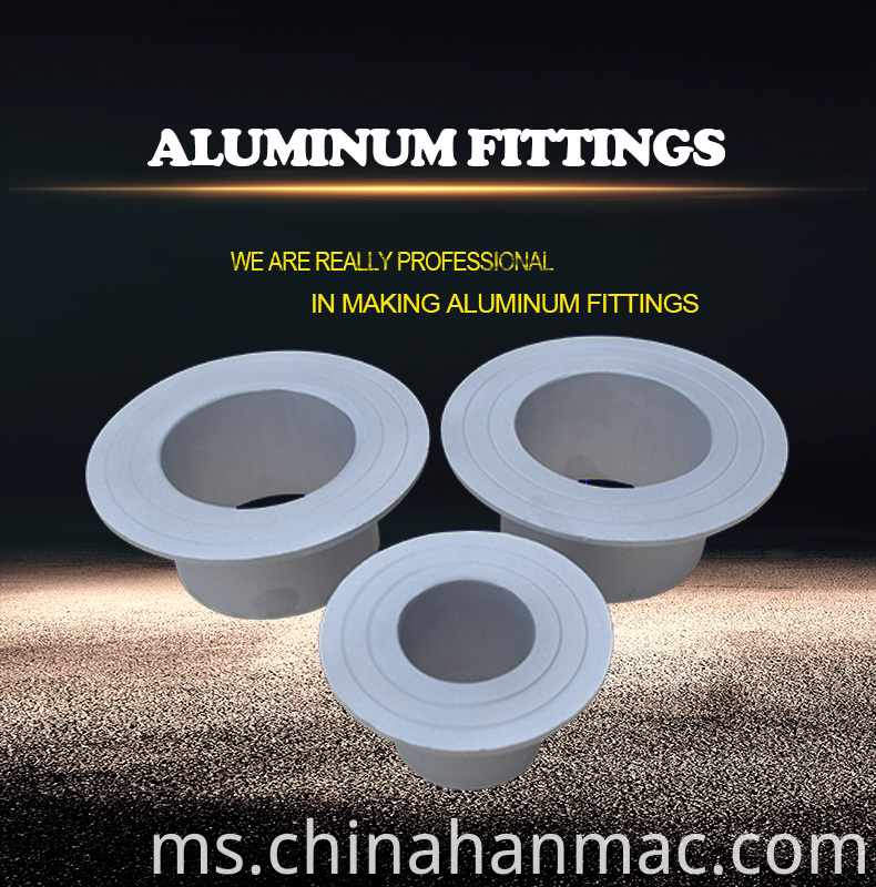 B241 aluminum stub end standard fitting butt weld 